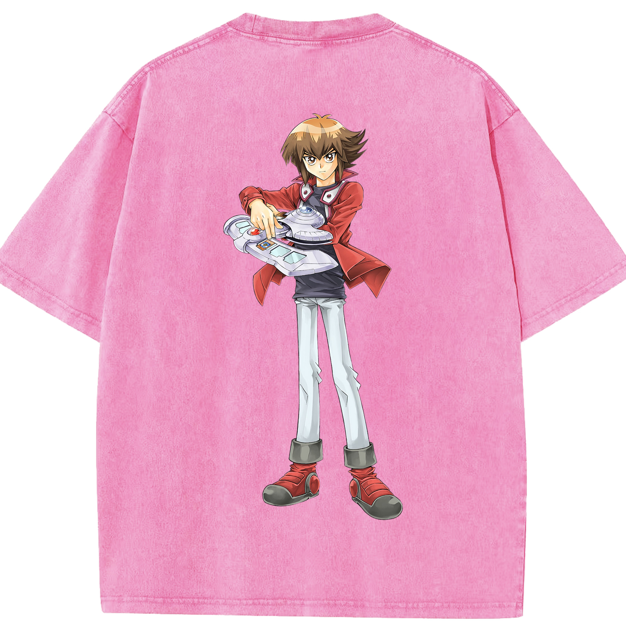 （画像用） 遊☆戯☆王 Yu-Gi-Oh! 綿100% ヴィンテージ風 半袖Tシャツ（背面プリント）